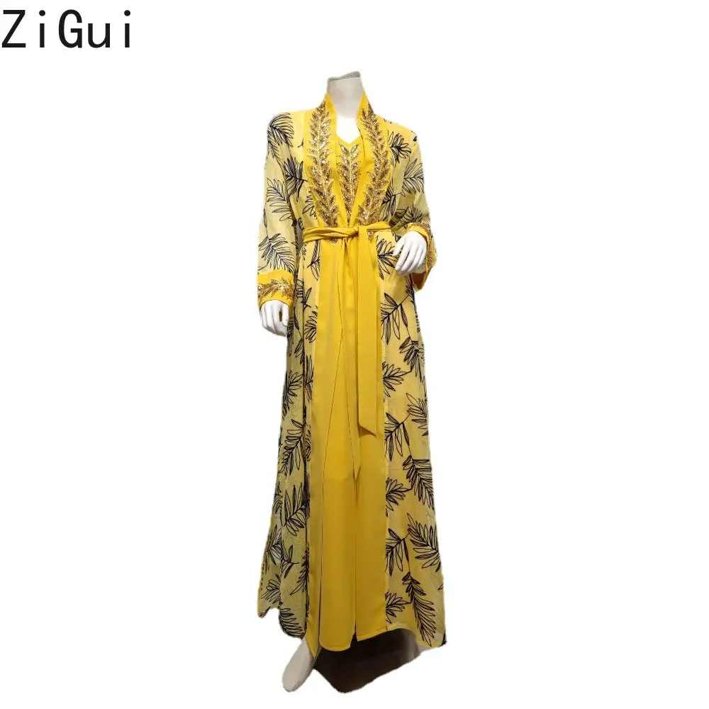Zigui Lace Dress Gold Sequins Black Embroidery Long Sleeve Robe V Neck Belted Women Elegant Luxury Party Evening Dresses
Zigui Lace Dress Gold Sequins Black Embroidery Long Sleeve Robe V Neck Belted Women Elegant Luxury Party Evening Dresses