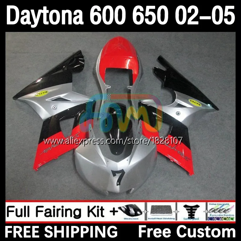 Silvery red OEM Fairing For Daytona 600 650 Daytona650 02 03 04 05 7No.181 Daytona600 Daytona 650 2002 2003 2004 2005 Bodys Kit
Silvery red OEM Fairing For Daytona 600 650 Daytona650 02 03 04 05 7No.181 Daytona600 Daytona 650 2002 2003 2004 2005 Bodys Kit