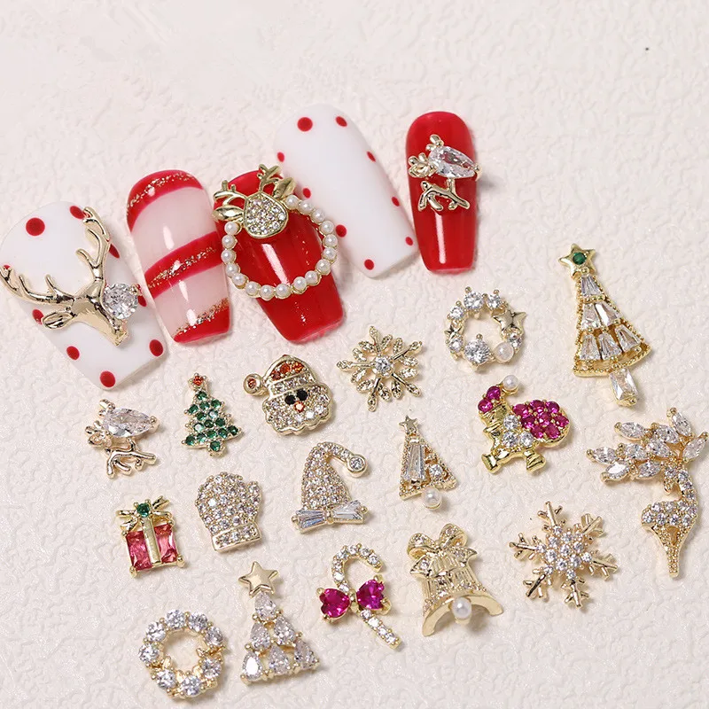 2pcs Super Flash Christmas Series Nail Art Charms Luxury Alloy Zircon Pendant Tassel Nail Decorations Multi Design Nail Ornament
2pcs Super Flash Christmas Series Nail Art Charms Luxury Alloy Zircon Pendant Tassel Nail Decorations Multi Design Nail Ornament