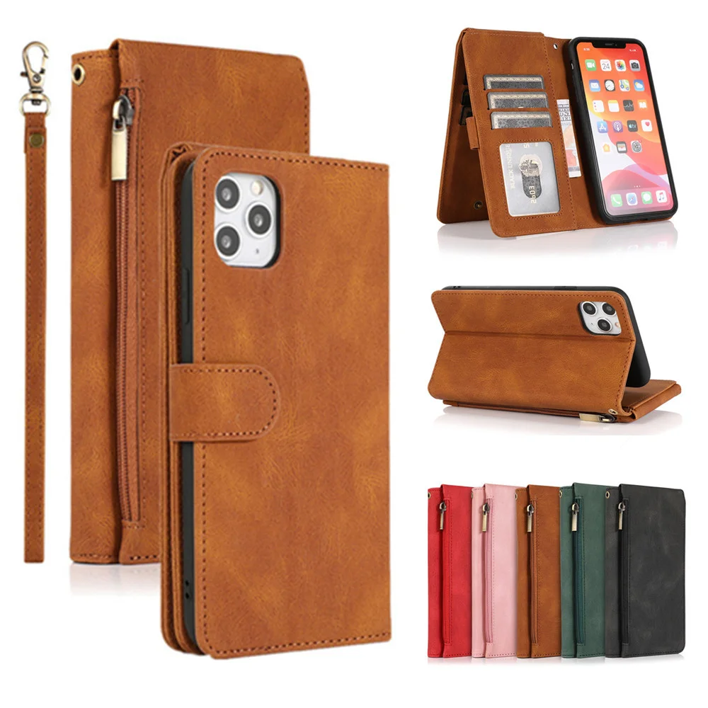 Wallet Case for iPhone 13 12 11 Mini Pro XR X XS Max 8 7 6 6S PLUS SE 2020 Leather Cards Flip Phone Bags Cover with Zipper
Wallet Case for iPhone 13 12 11 Mini Pro XR X XS Max 8 7 6 6S PLUS SE 2020 Leather Cards Flip Phone Bags Cover with Zipper