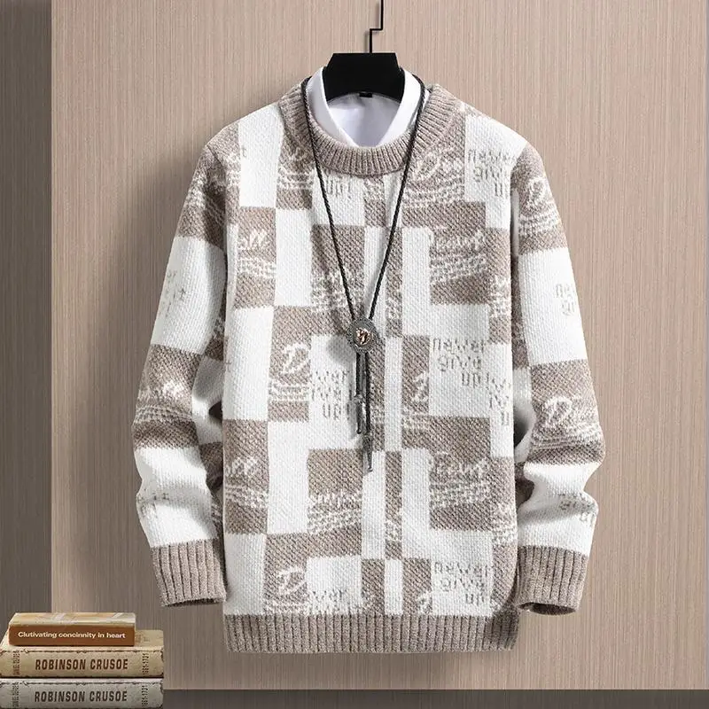 Round Neck Print Casual Sweater Men 2022 New Autumn Winter Thicke Knitted Sweater Loose Pullover Knit Jumper Mens Sweaters
Round Neck Print Casual Sweater Men 2022 New Autumn Winter Thicke Knitted Sweater Loose Pullover Knit Jumper Mens Sweaters