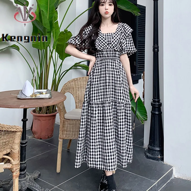 New 2023 Summer Dresses Loose Plus Size 4XL Simple Plaid Print Lady Vestido Sexy Off The Back Female Robe Black Clothes KE351
New 2023 Summer Dresses Loose Plus Size 4XL Simple Plaid Print Lady Vestido Sexy Off The Back Female Robe Black Clothes KE351