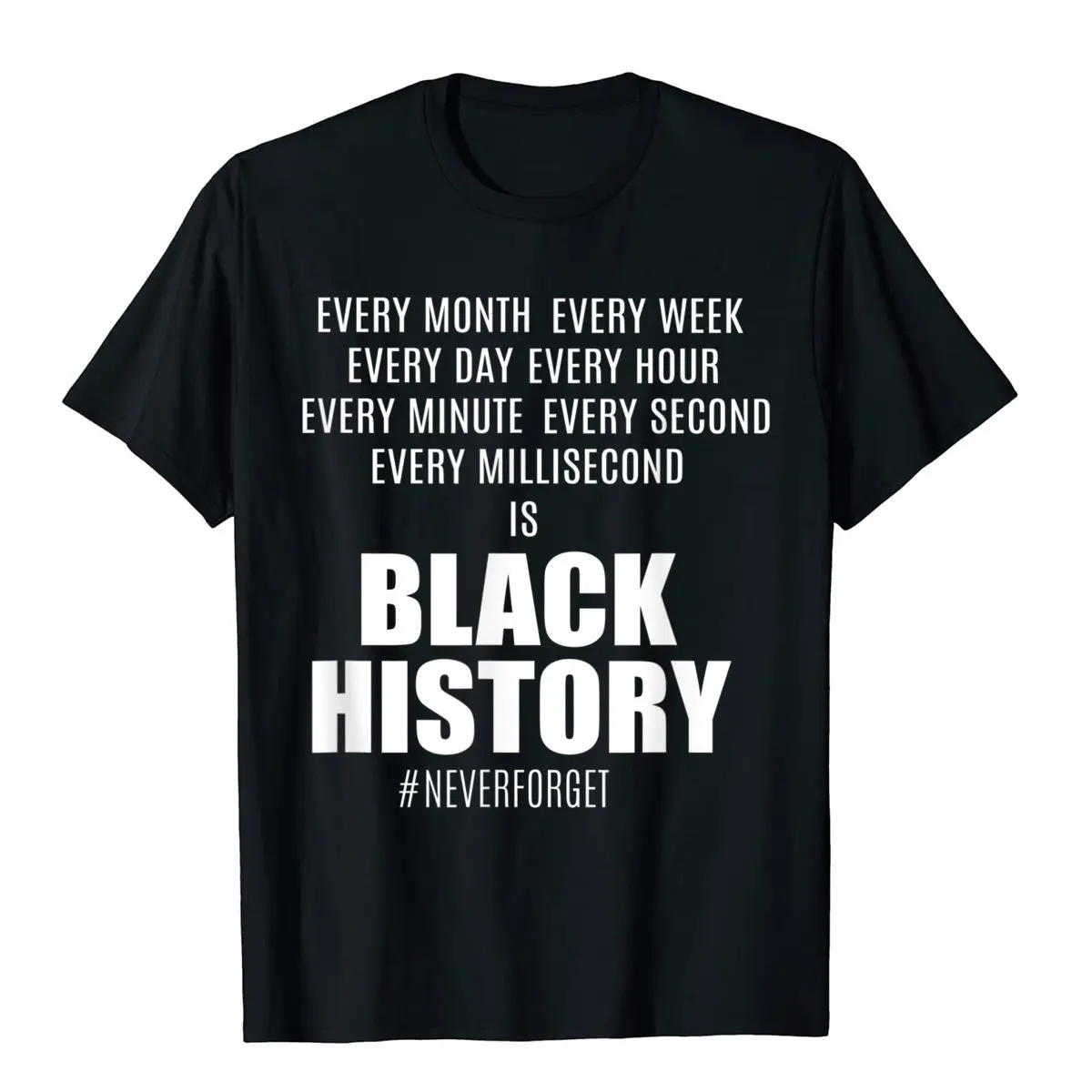 BLACK HISTORY Funny Personalized Short Sleeve T-shirt Loose Large Men's and Women's Top Spring and Summer
BLACK HISTORY Funny Personalized Short Sleeve T-shirt Loose Large Men's and Women's Top Spring and Summer