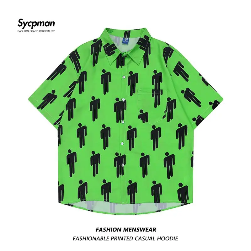 Oversize 2022 Summer New Fried Street Full Printed Male and Female Students Joker Loose Casual Shirts for Couples
Oversize 2022 Summer New Fried Street Full Printed Male and Female Students Joker Loose Casual Shirts for Couples