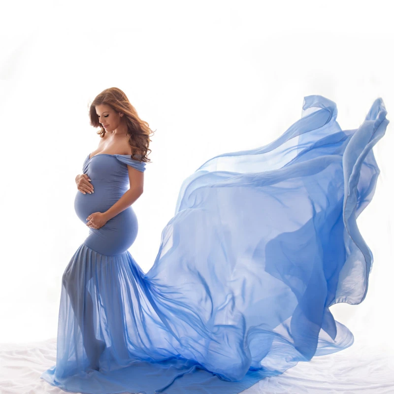Pregnant Dresss Women's Chiffon Maternity Dress Photography Sexy White Dress Woman Off Shoulder Half Circle Gown Photo Shoot 
Pregnant Dresss Women's Chiffon Maternity Dress Photography Sexy White Dress Woman Off Shoulder Half Circle Gown Photo Shoot
