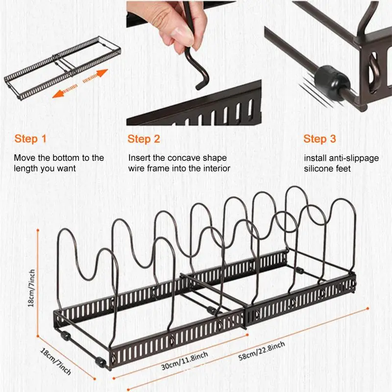 Multi-functional Extractable Kitchen Rack: Adjustable Pot Rack for Organized and Efficient Cooking SpaceTransform your kitchen
Multi-functional Extractable Kitchen Rack: Adjustable Pot Rack for Organized and Efficient Cooking SpaceTransform your kitchen