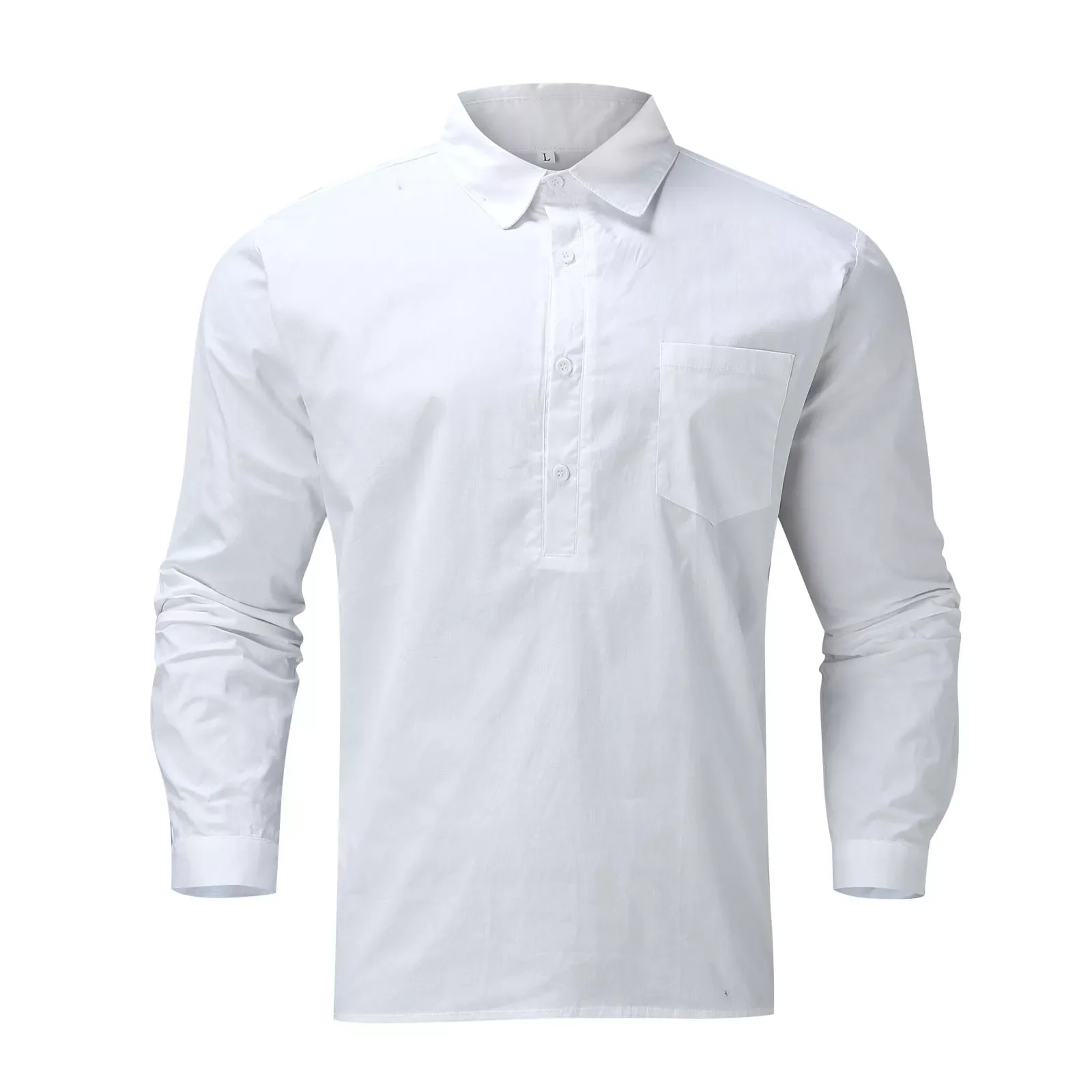 Autumn New Men's Casual Cotton linen shirt Male White Black Long Sleeve Shirts S-2XL
Autumn New Men's Casual Cotton linen shirt Male White Black Long Sleeve Shirts S-2XL