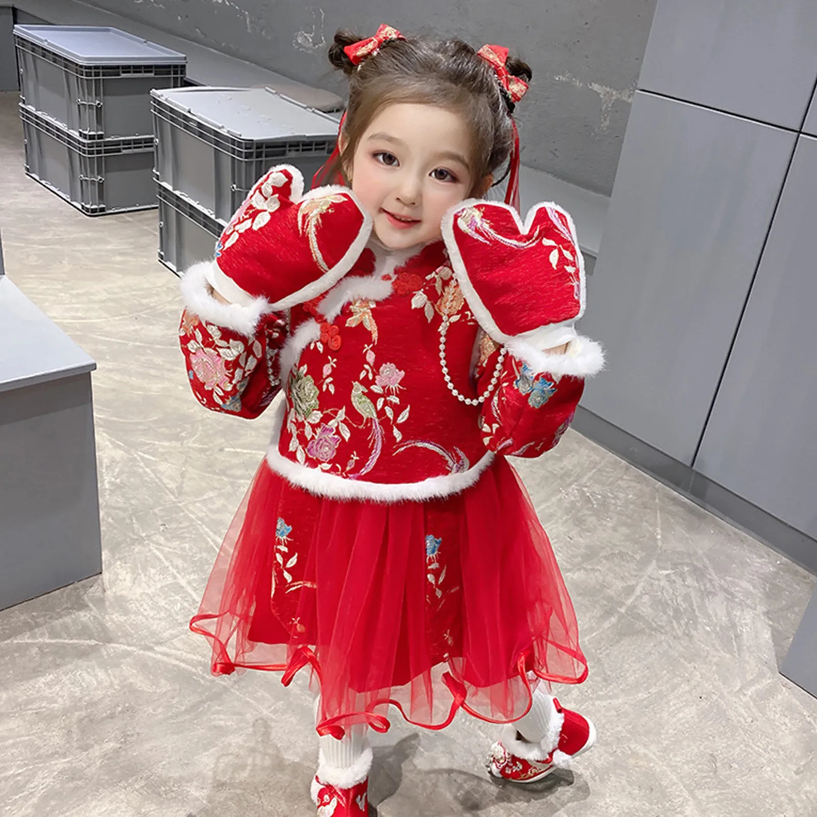 Toddler Kids Baby Children Fairy Hanfu Dresses For Chinese New Year Fleece Lined Warm Princess Baby Girl Christmas Dresses
Toddler Kids Baby Children Fairy Hanfu Dresses For Chinese New Year Fleece Lined Warm Princess Baby Girl Christmas Dresses