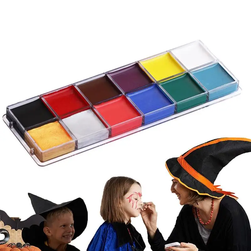 Halloween Face Painting Kit | 12 Colors Face Body Paint Oil Palette | Professional Makeup Palette For Art Theater Halloween Part
Halloween Face Painting Kit | 12 Colors Face Body Paint Oil Palette | Professional Makeup Palette For Art Theater Halloween Part