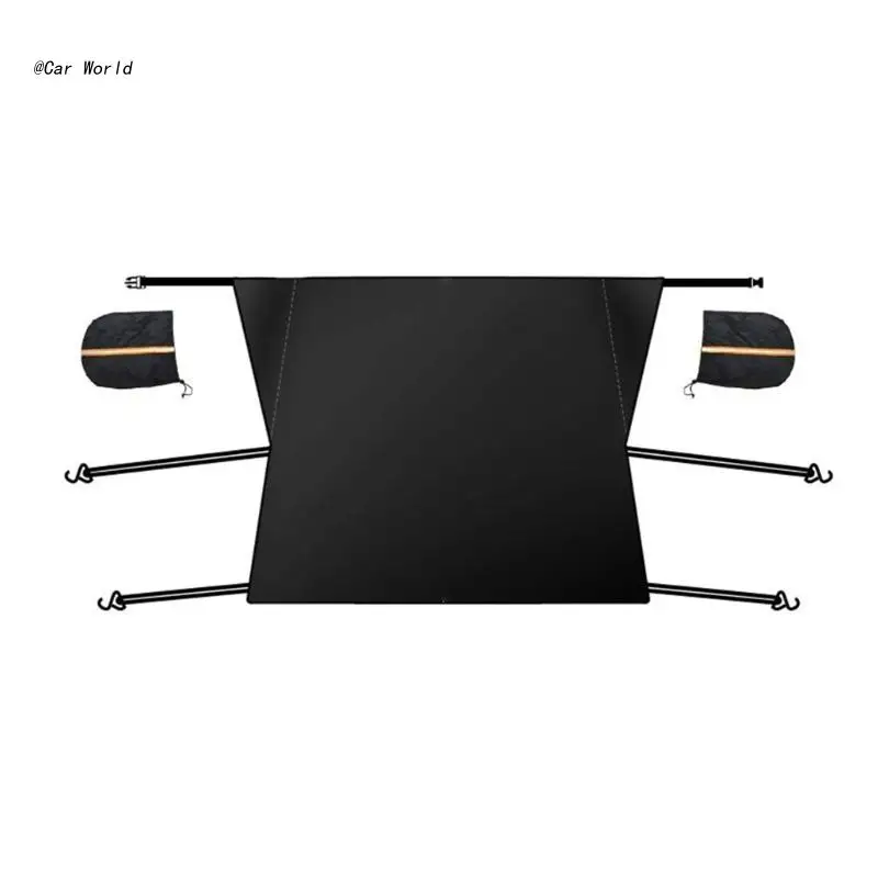 6XDB Universal Car Shade with Rearview Mirror Covers All Weather Front Window Covers
6XDB Universal Car Shade with Rearview Mirror Covers All Weather Front Window Covers