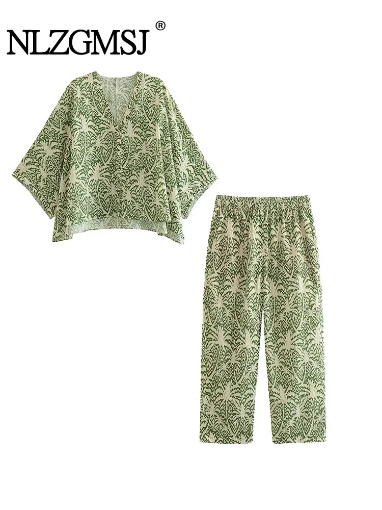 Nlzgmsj TRAF 2023 Woman 2 Piece Set Fashion Shirt Suit Printed Top+Laziness Style Casual Pants Causal Outfits
Nlzgmsj TRAF 2023 Woman 2 Piece Set Fashion Shirt Suit Printed Top+Laziness Style Casual Pants Causal Outfits