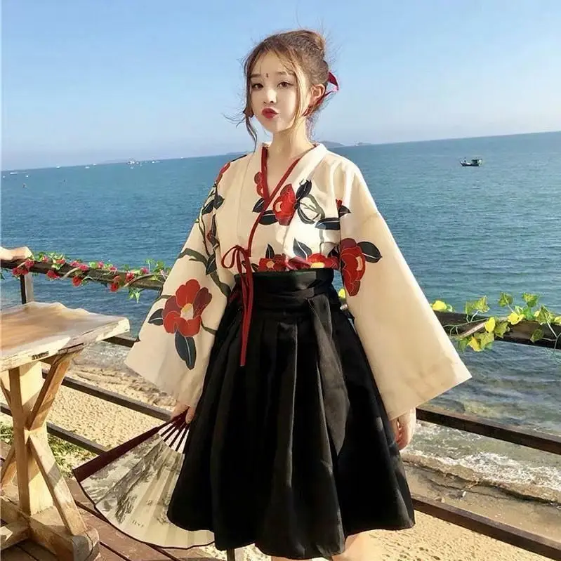 2023 New Improved Hanfu Poppy Poppy Red Camellia Oriental Retro Chinese Style Suit Girls Cosplay Class Clothes Printed Skirt
2023 New Improved Hanfu Poppy Poppy Red Camellia Oriental Retro Chinese Style Suit Girls Cosplay Class Clothes Printed Skirt