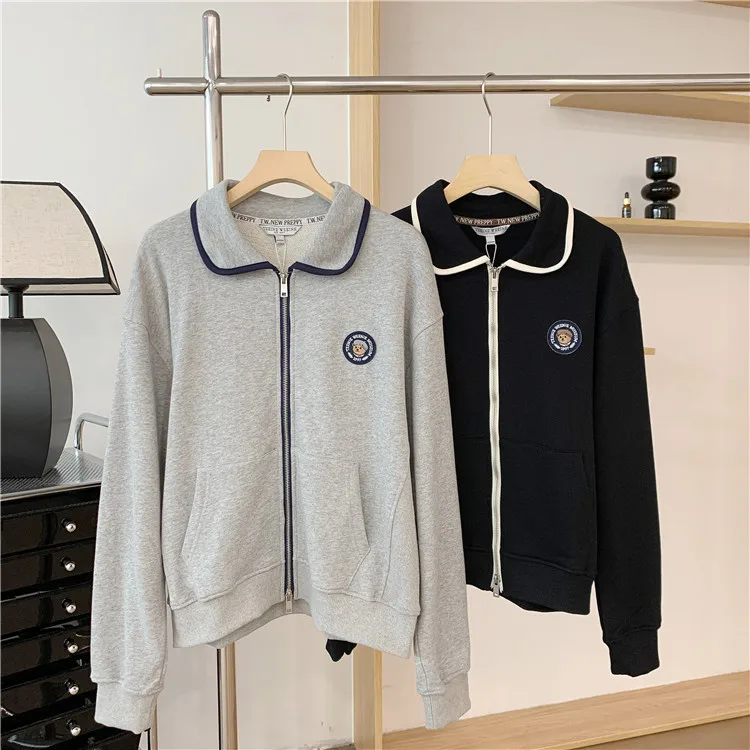 Knitted Coat For Women Grey Color Fashion Autumn Full Sleeves Preppy Jackets Outwear Clothes Sweaters
Knitted Coat For Women Grey Color Fashion Autumn Full Sleeves Preppy Jackets Outwear Clothes Sweaters