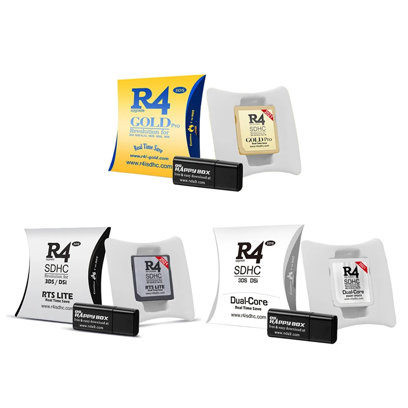 2021 R4 Gold Pro SDHC for DS/3DS/2DS/ Revolution Cartridge With USB Adapter 
2021 R4 Gold Pro SDHC for DS/3DS/2DS/ Revolution Cartridge With USB Adapter