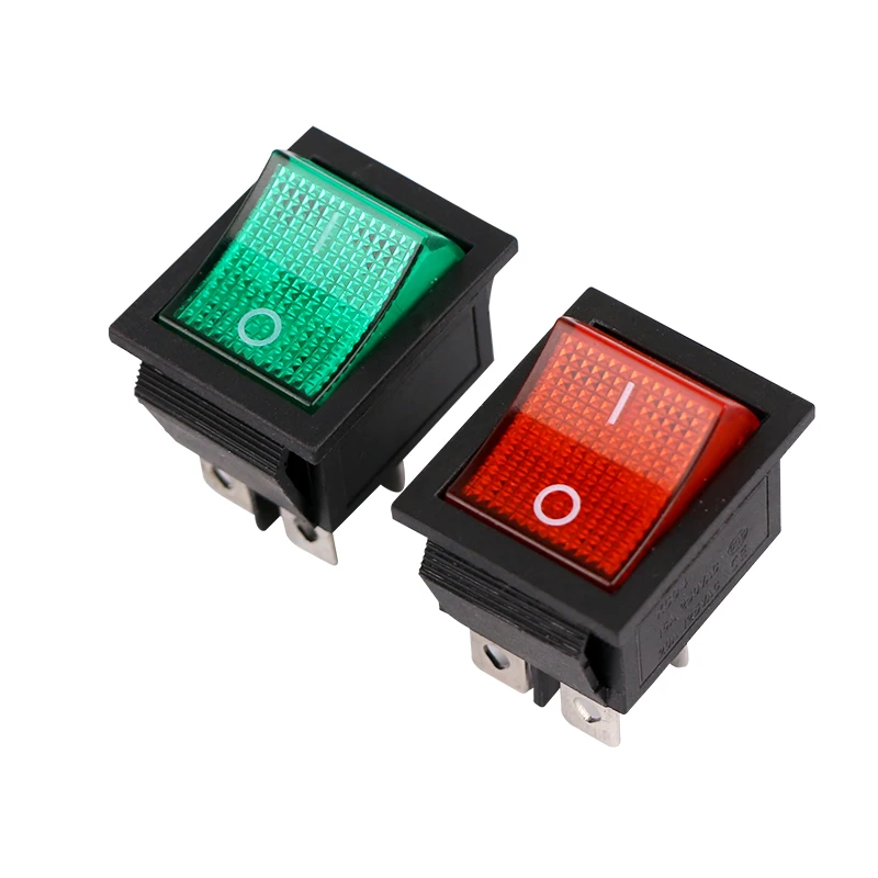 50Pcs x Red green Neon Light Lamp On Off DPST Rocker Switch 4 Pin 10A/250V 20A/125V
50Pcs x Red green Neon Light Lamp On Off DPST Rocker Switch 4 Pin 10A/250V 20A/125V