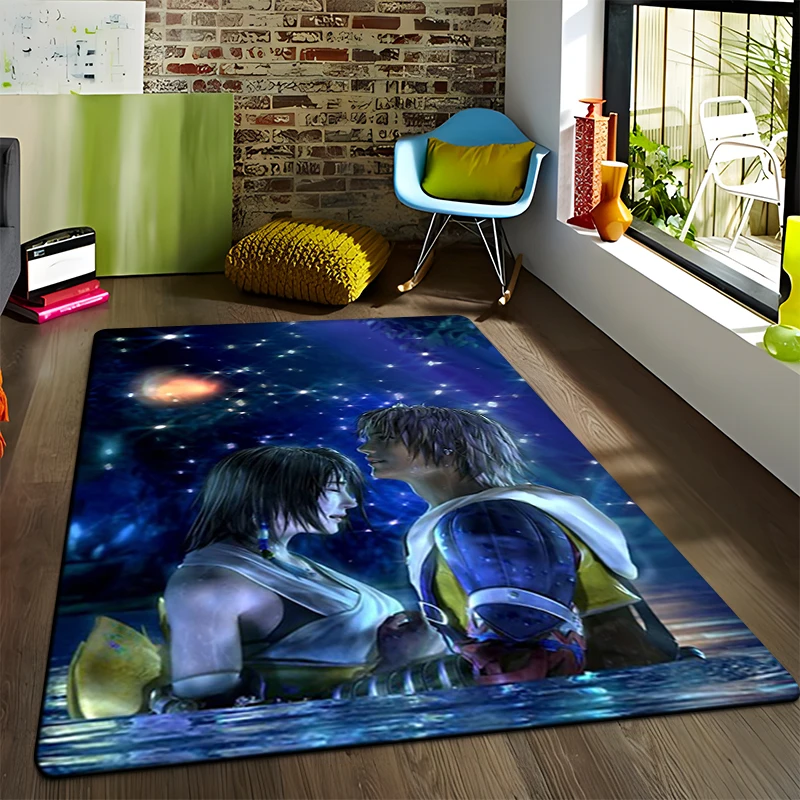 

Final Fantasy Printed Carpet for Living Room Rugs Camping stranger things Picnic Mats Anti-Slip E-sports Rug Yoga Mat Fans gift