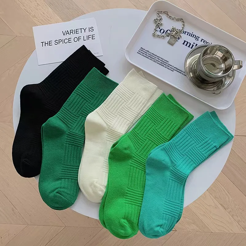 2023 Luxury Green Women Socks Middle Tube Cotton Socken INS Trendy Fashion Ladies Female High Stockings calcetines mujeres
2023 Luxury Green Women Socks Middle Tube Cotton Socken INS Trendy Fashion Ladies Female High Stockings calcetines mujeres