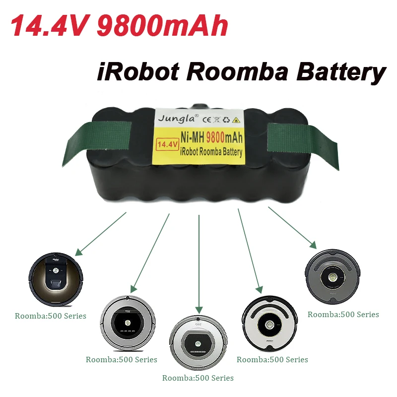 

Rechargeablebattery 2023NEWQuality Vacuum Cleaner IRobot Roomba 9800mAh 14.4Vbattery500 510 530 570 580 600 630 650 700 780 790