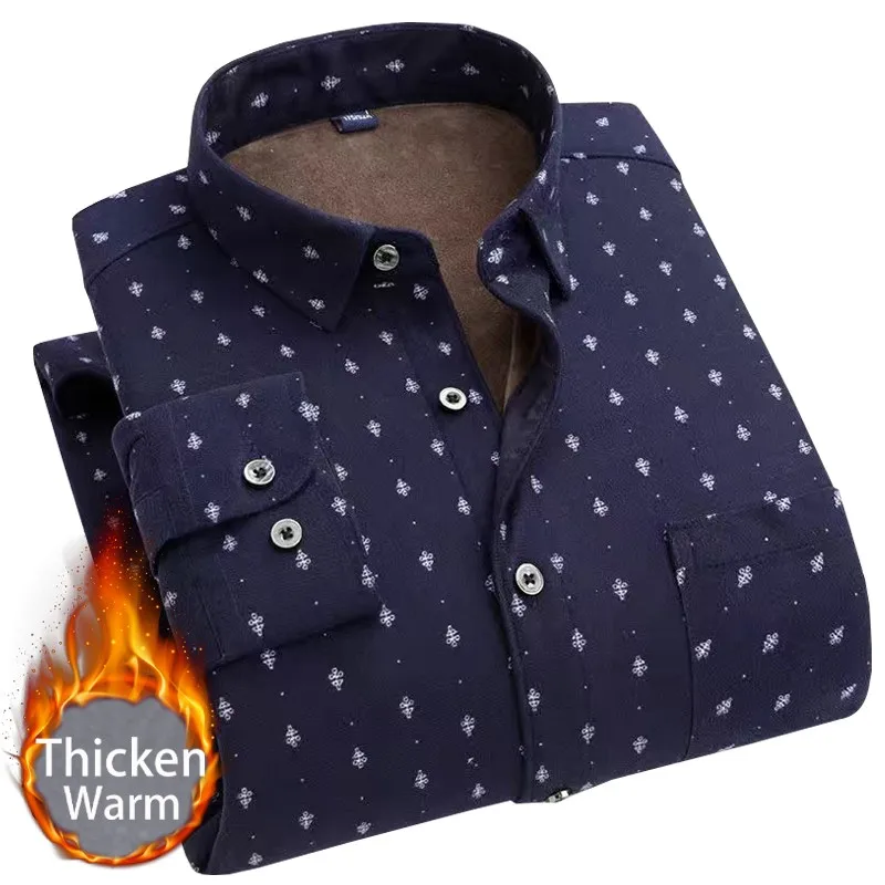 2022 Autumn Winter Warm Shirt Plus Size Velvet Thicken Fashion Print Plaid Shirt Long Sleeve Men's Brand Shirt Dress Shirts 5XL
2022 Autumn Winter Warm Shirt Plus Size Velvet Thicken Fashion Print Plaid Shirt Long Sleeve Men's Brand Shirt Dress Shirts 5XL