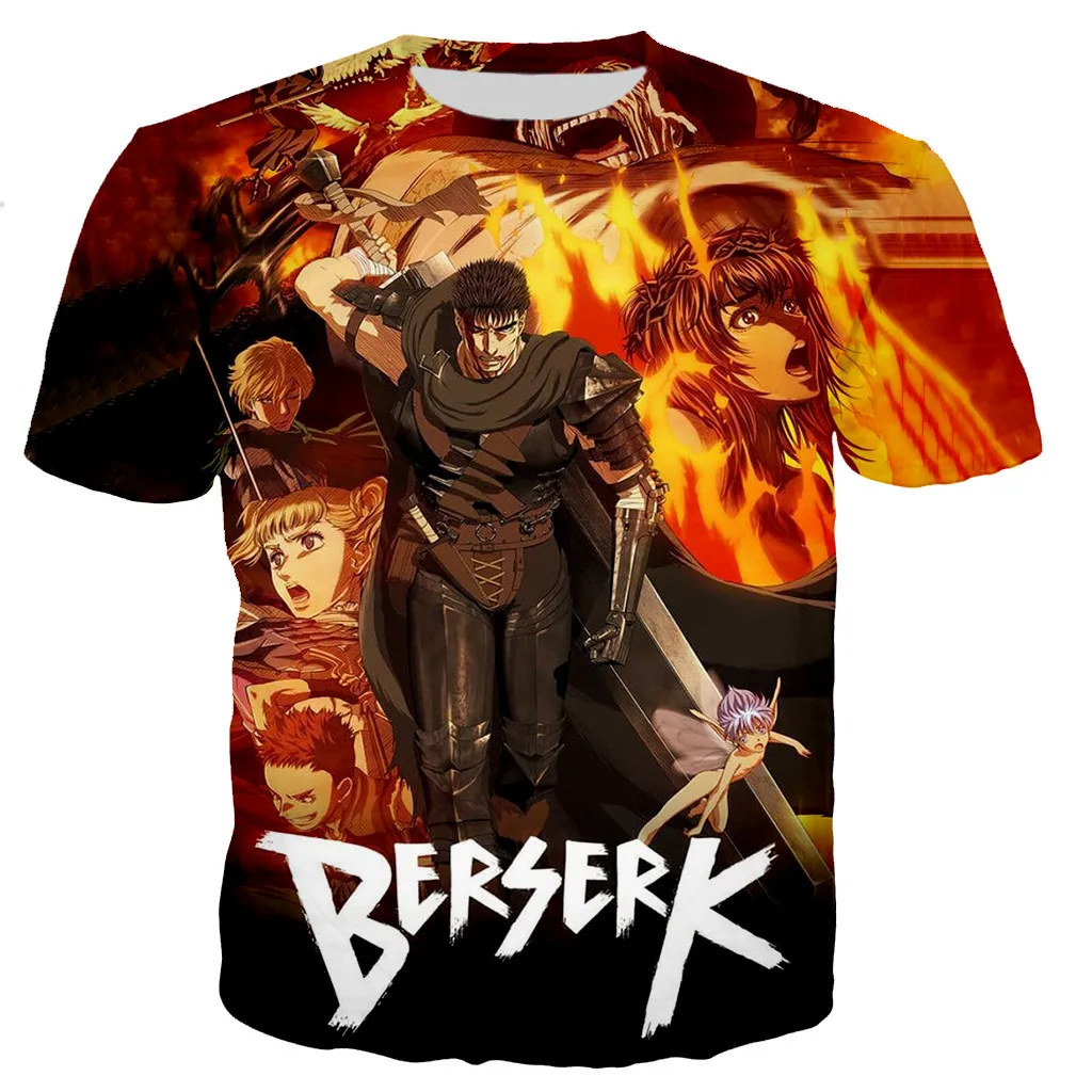 Newest Fashion 3D Movie Berserk Shirts Printed T-Shirts Men Women's T Shirt Streetwear Harajuku Oversized Tops Boys Gothic Tees
Newest Fashion 3D Movie Berserk Shirts Printed T-Shirts Men Women's T Shirt Streetwear Harajuku Oversized Tops Boys Gothic Tees