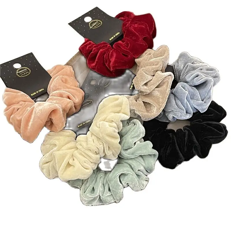 Velvet Pig Large Intestine Hair Ring Black Rubber Band Wine Red Velvet Hair Accessories Cream Autumn And Winter Headwear
Velvet Pig Large Intestine Hair Ring Black Rubber Band Wine Red Velvet Hair Accessories Cream Autumn And Winter Headwear