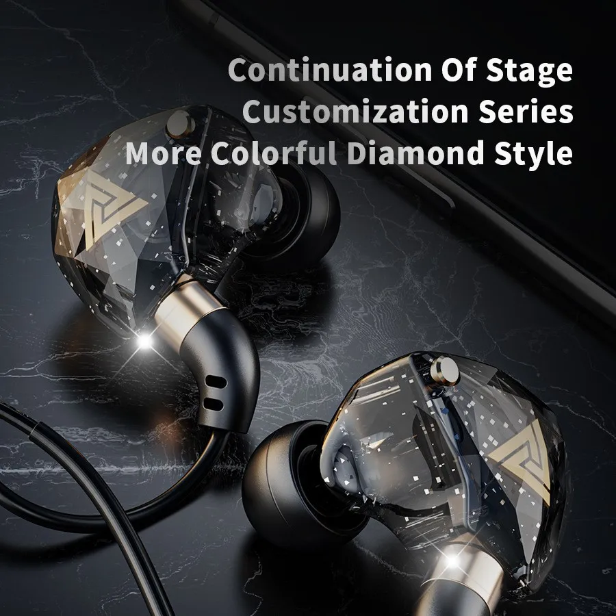 

QKZ SK8 Dynamic HIFI In Ear Earphone DJ Monitor Earphones Earbud Sport Noise Cancelling Headset EDX ZSTX ZSN PRO M10 TA1 ST1