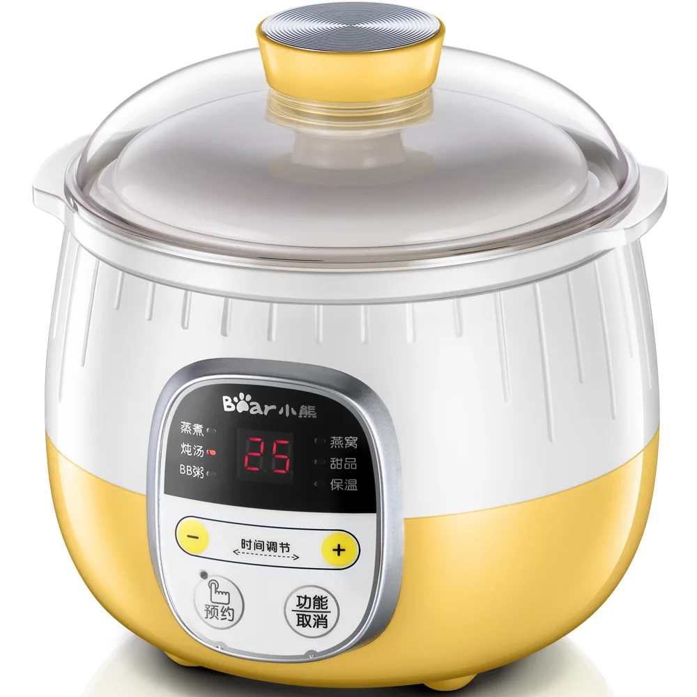 Food Cooking Maker Supply Mini BB Bear Electric Stew Microcomputer Timer Reservation Porridge And Cooked Pot DDZ - B08C1
Food Cooking Maker Supply Mini BB Bear Electric Stew Microcomputer Timer Reservation Porridge And Cooked Pot DDZ - B08C1