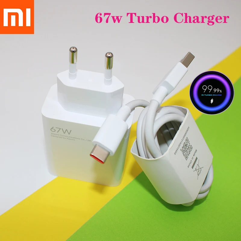 Оригинальное быстрое зарядное устройство Xiaomi 67 Вт с европейской турбозарядкой, адаптер питания 6A, кабель Type-C для Mi11 12 Ultra Redmi Note 11 Poco X3 X4 Pro F3
Оригинальное быстрое зарядное устройство Xiaomi 67 Вт с европейской турбозарядкой, адаптер питания 6A, кабель Type-C для Mi11 12 Ultra Redmi Note 11 Poco X3 X4 Pro F3