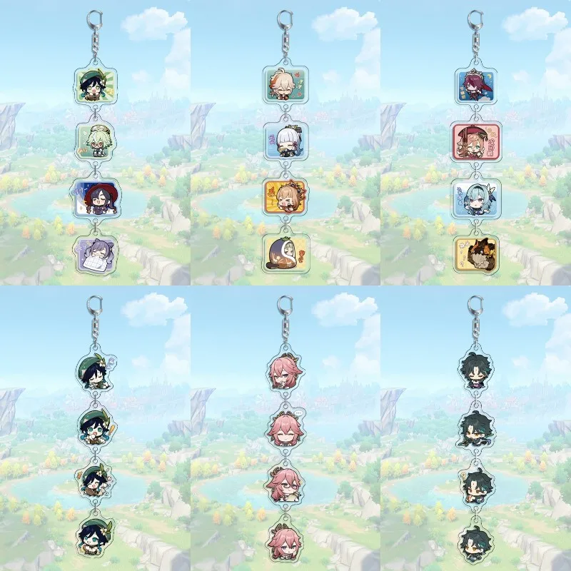 Anime Genshin Impact Xiao Cosplay Key Chains Acrylic Action Figure Venti Yae Miko Keyrings Kawaii Bags Keychain Gift For Friend
Anime Genshin Impact Xiao Cosplay Key Chains Acrylic Action Figure Venti Yae Miko Keyrings Kawaii Bags Keychain Gift For Friend