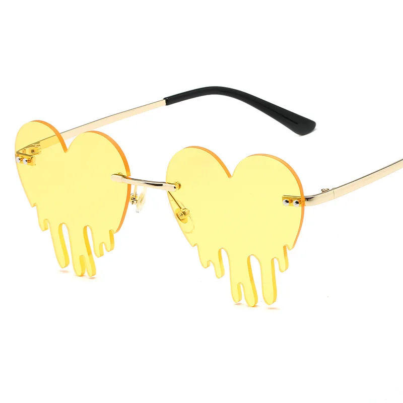 Unique Heart Rimless Sunglasses Love Tears Shape Sun Shade Glasses Uv 400 Protection Steampunk Eyewear Novelty Gag Toys Gift
Unique Heart Rimless Sunglasses Love Tears Shape Sun Shade Glasses Uv 400 Protection Steampunk Eyewear Novelty Gag Toys Gift