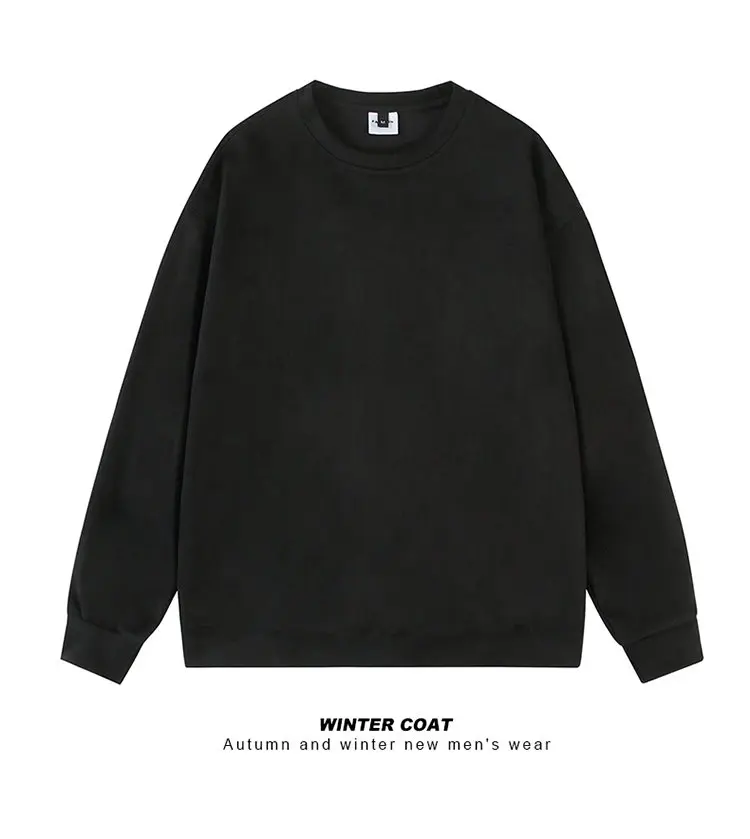 Quality Suede Sweatshirts Men Baggy Solid Color Fashion O Neck Harajuku Oversized Street Tops Hip Hop Y2k Pullover Shirt
Quality Suede Sweatshirts Men Baggy Solid Color Fashion O Neck Harajuku Oversized Street Tops Hip Hop Y2k Pullover Shirt