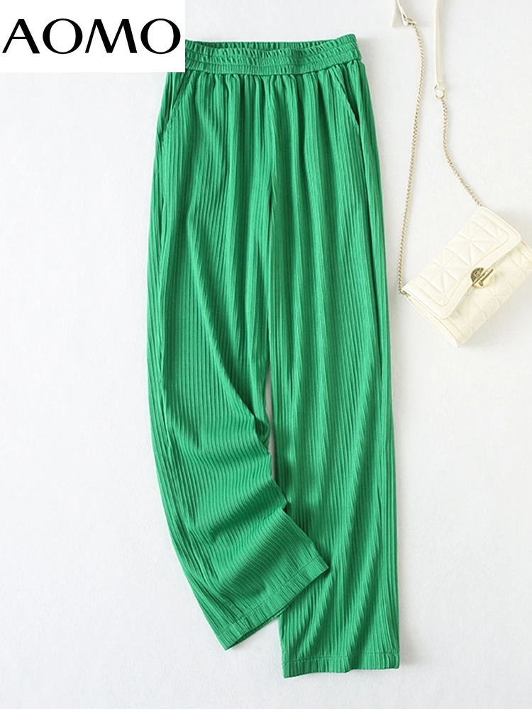 AOMO 2022 New Women Pleated Blue Wide Leg Pants Strethy Waist Pants Trousers for Female YU87A
AOMO 2022 New Women Pleated Blue Wide Leg Pants Strethy Waist Pants Trousers for Female YU87A