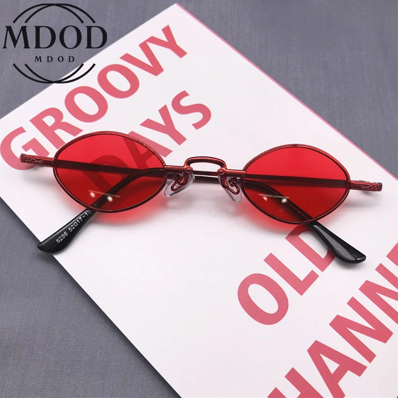 MDOD Oval Punk Sunglasses Small Metal Frame Trendy Decorative Glasses For Men Women Multicolor Choose
MDOD Oval Punk Sunglasses Small Metal Frame Trendy Decorative Glasses For Men Women Multicolor Choose