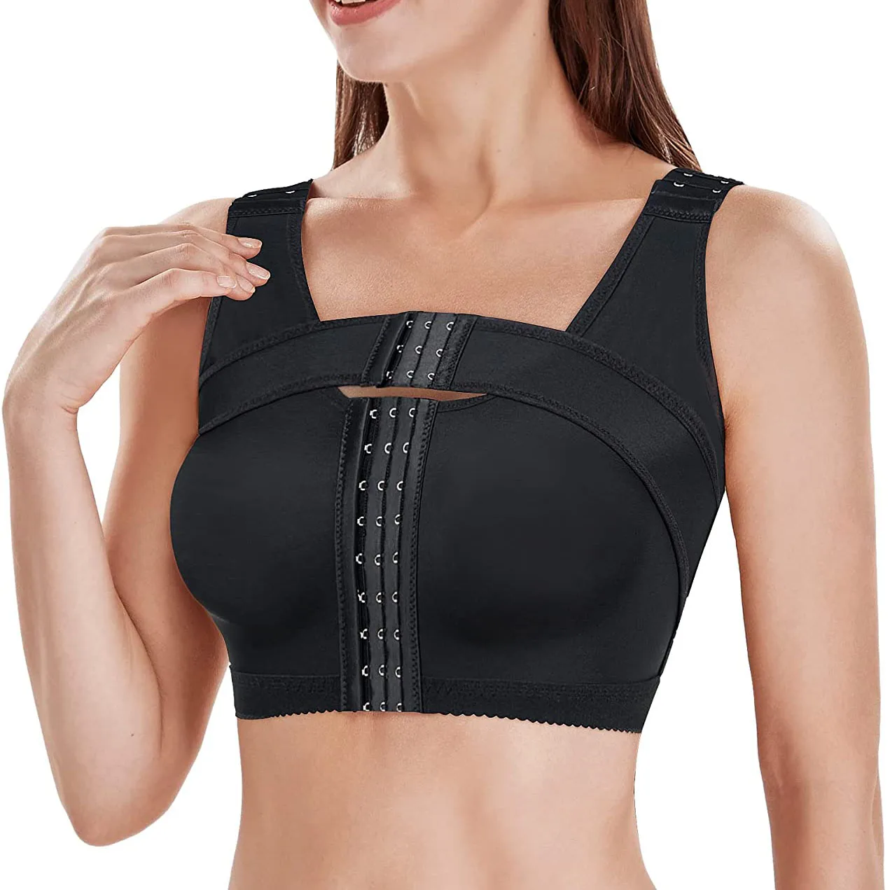 Women Post Surgery Bra Front Closure Compression Tank Top Posture Corrector Shapewear Bra with Breast Support Band Fitness Bras
Women Post Surgery Bra Front Closure Compression Tank Top Posture Corrector Shapewear Bra with Breast Support Band Fitness Bras