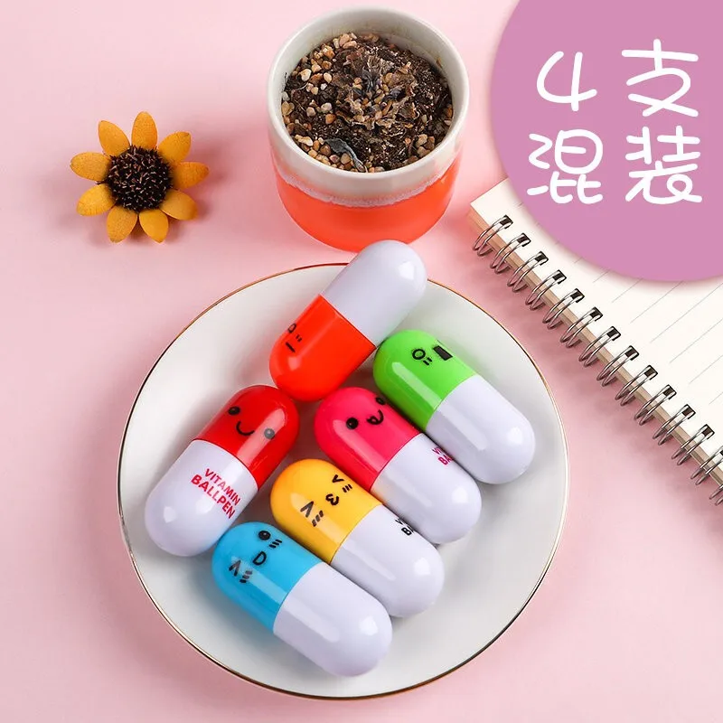 Pill Pen Cute Retractable Pen Capsule Pen Mini-Portable Toy Pen Carry Creative Cartoon Children Primary School Student Internet
Pill Pen Cute Retractable Pen Capsule Pen Mini-Portable Toy Pen Carry Creative Cartoon Children Primary School Student Internet