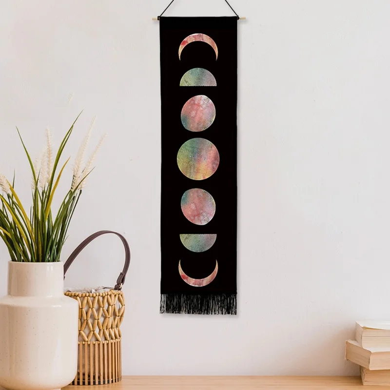 Nordic Imitation Hemp Wall Hanging with Sun and Moon Pattern Room Decor Macrome Tapestry Fabric Hanging Painting Home Decoration
Nordic Imitation Hemp Wall Hanging with Sun and Moon Pattern Room Decor Macrome Tapestry Fabric Hanging Painting Home Decoration
