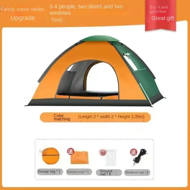 Automatic Tent One-touch Shade One Person Tent for 4-5 People Lightweight Waterproof Camping Wild Trips Outdoor Portability
Automatic Tent One-touch Shade One Person Tent for 4-5 People Lightweight Waterproof Camping Wild Trips Outdoor Portability