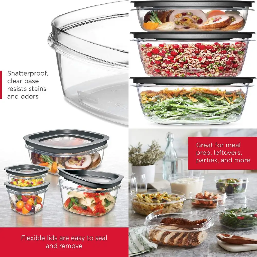 3 Fantastic Clear Tritan Meal Prep Containers Set - Keep Fresh, Delicious Soups, Salads & Leftovers For Longer Time.
3 Fantastic Clear Tritan Meal Prep Containers Set - Keep Fresh, Delicious Soups, Salads & Leftovers For Longer Time.