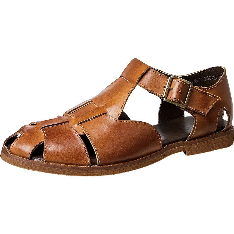 Summer Open-toed Flat-bottomed Roman Sandals Spring Designer Sandals Cowhide Men Breathable Beach Shoes Genuine Leather Sandals
Summer Open-toed Flat-bottomed Roman Sandals Spring Designer Sandals Cowhide Men Breathable Beach Shoes Genuine Leather Sandals