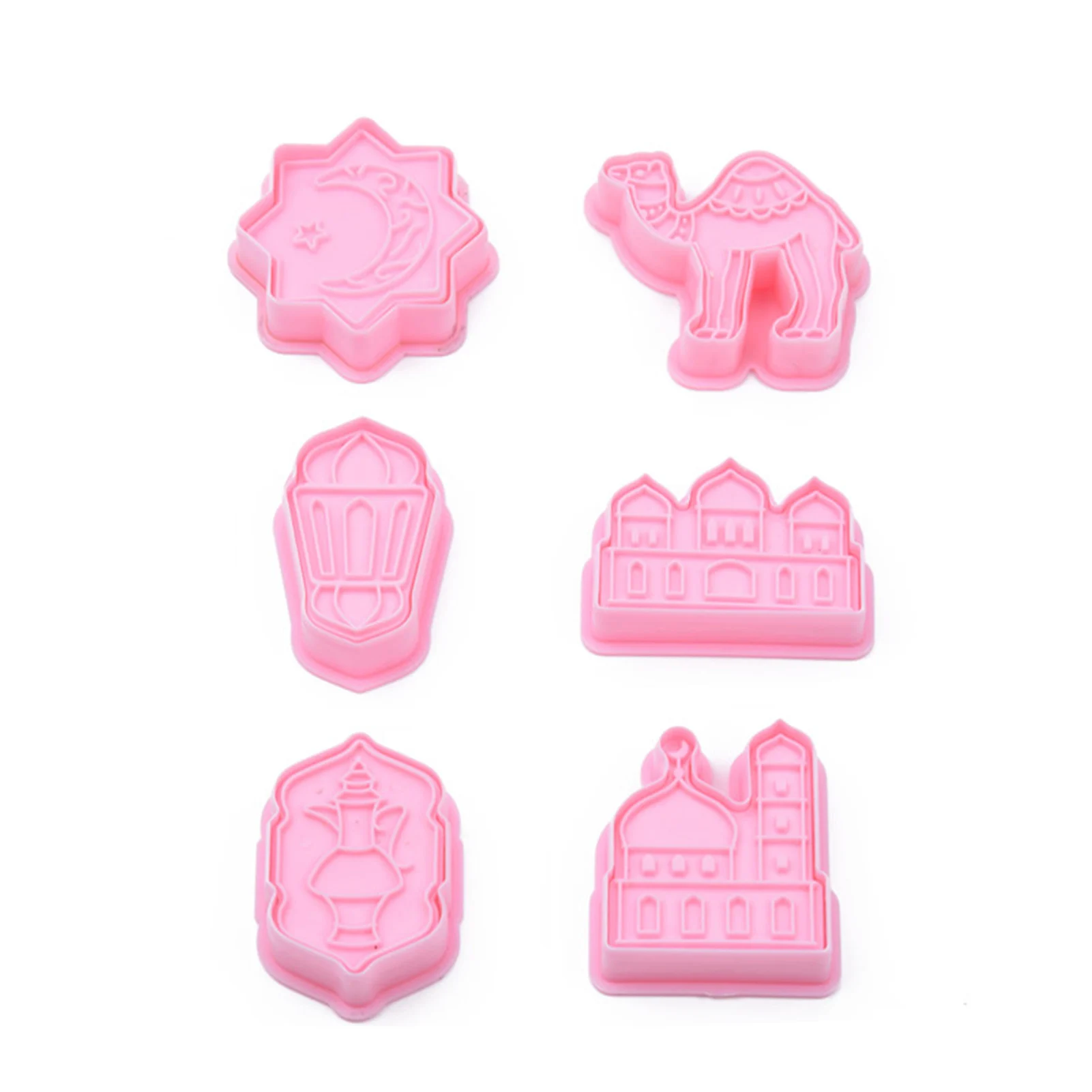 6pcs 3D Biscuit Mold Eid Ramadan Cookie Cutters Mubarak Islamic DIY Biscuit Press Stamp Molds Embossing Fondant Baking Tool
6pcs 3D Biscuit Mold Eid Ramadan Cookie Cutters Mubarak Islamic DIY Biscuit Press Stamp Molds Embossing Fondant Baking Tool