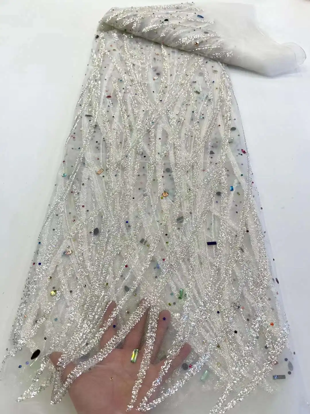 African Stones Lace Fabric 2023 High Quality Nigeria Stones Lace Fabric Embroidery Sequence Tulle Fabrics For Sew Party Wedding
African Stones Lace Fabric 2023 High Quality Nigeria Stones Lace Fabric Embroidery Sequence Tulle Fabrics For Sew Party Wedding
