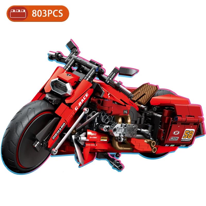803PCS Punk Motorcycle Model Building Blocks 701811 Assembled City Racing Motorbike Vehicles MOC Bricks Toys for Children Gifts
803PCS Punk Motorcycle Model Building Blocks 701811 Assembled City Racing Motorbike Vehicles MOC Bricks Toys for Children Gifts