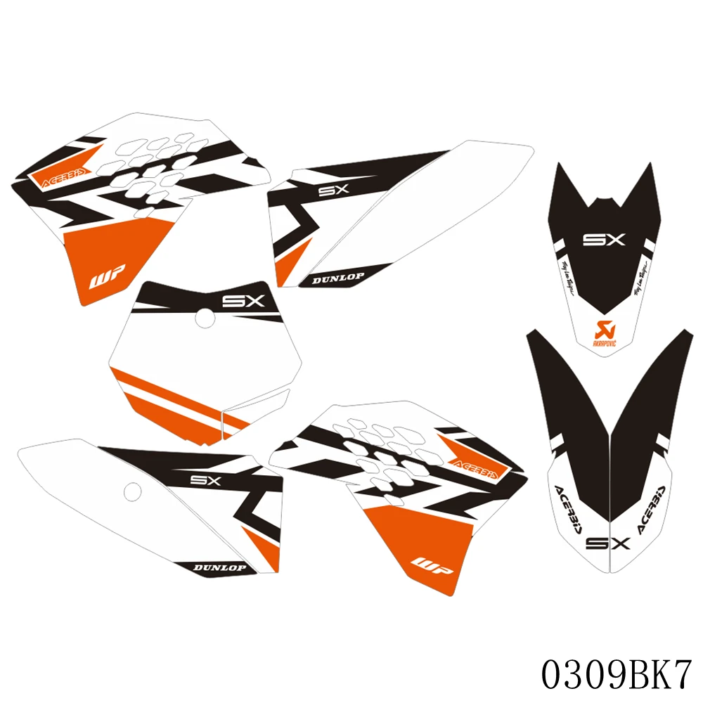 For KTM SX50 SX 50 2009 2010 2011 2012 2013 2014 2015 Full Graphics Decals Stickers Motorcycle Background Custom Number Name 
For KTM SX50 SX 50 2009 2010 2011 2012 2013 2014 2015 Full Graphics Decals Stickers Motorcycle Background Custom Number Name