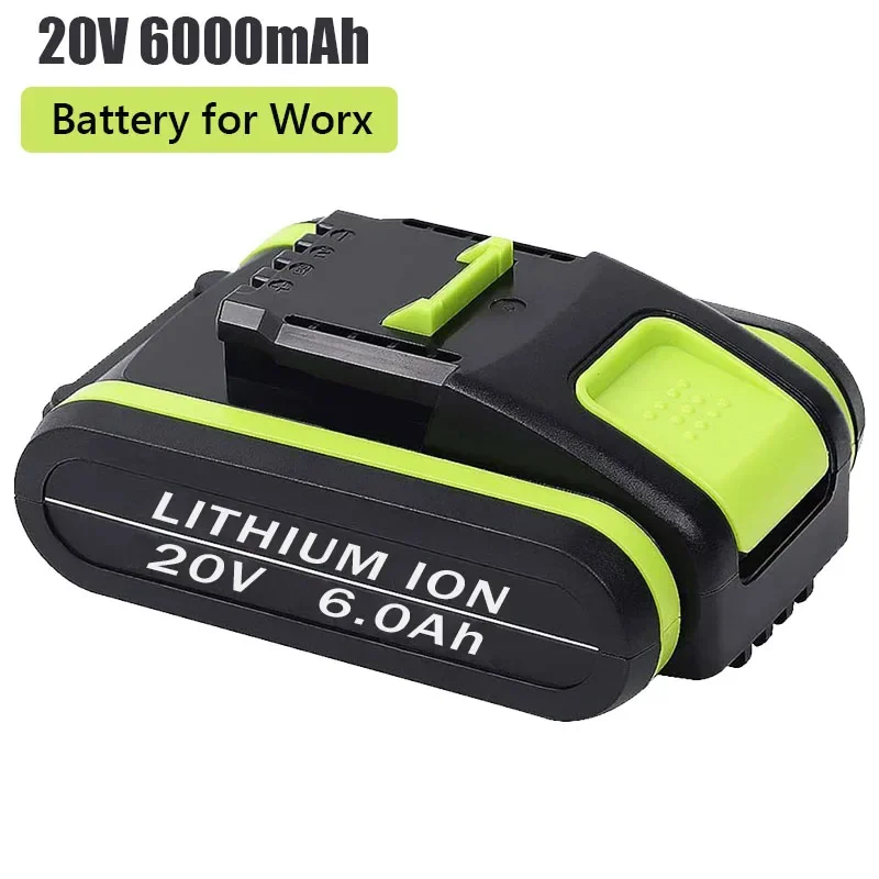 2023 NEW Power Tools Rechargeable Replacement Battery 20V 6000mAh Lithium for Worx WA3551 WA3553 WX390 WX176 WX178 WX386 WX678
2023 NEW Power Tools Rechargeable Replacement Battery 20V 6000mAh Lithium for Worx WA3551 WA3553 WX390 WX176 WX178 WX386 WX678