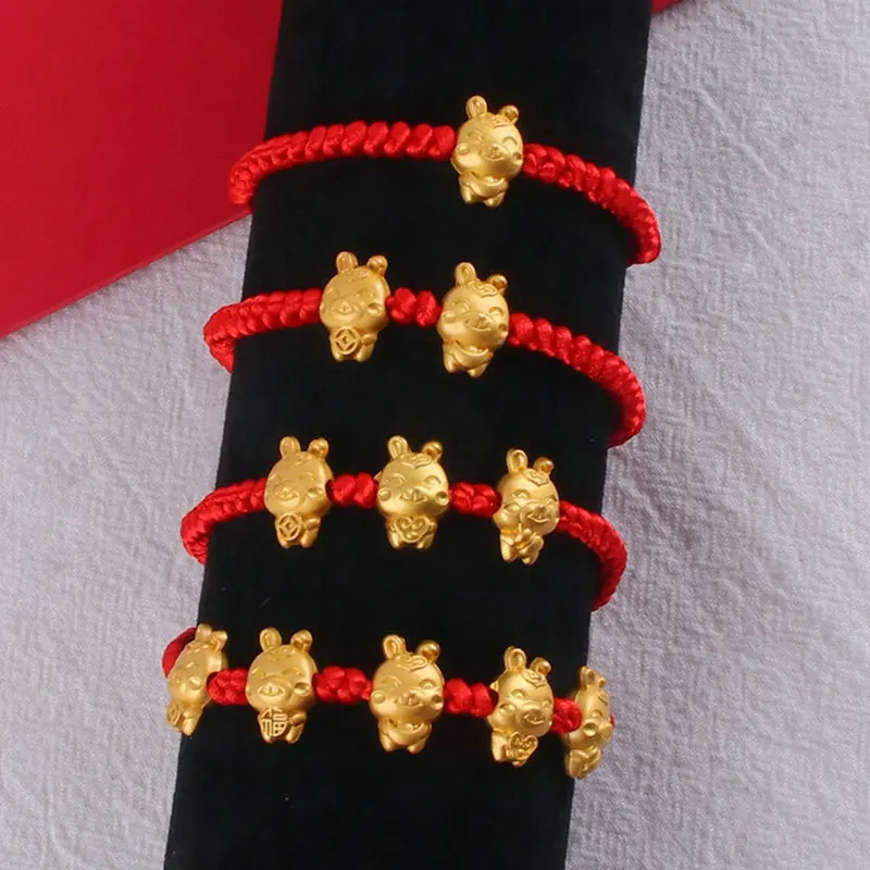 2023 Spring Festival New Year Rabbit Animal Charm Bracelet Lucky Red Rope Bracelets Ladies Chinese New Year Jewelry Gift
2023 Spring Festival New Year Rabbit Animal Charm Bracelet Lucky Red Rope Bracelets Ladies Chinese New Year Jewelry Gift