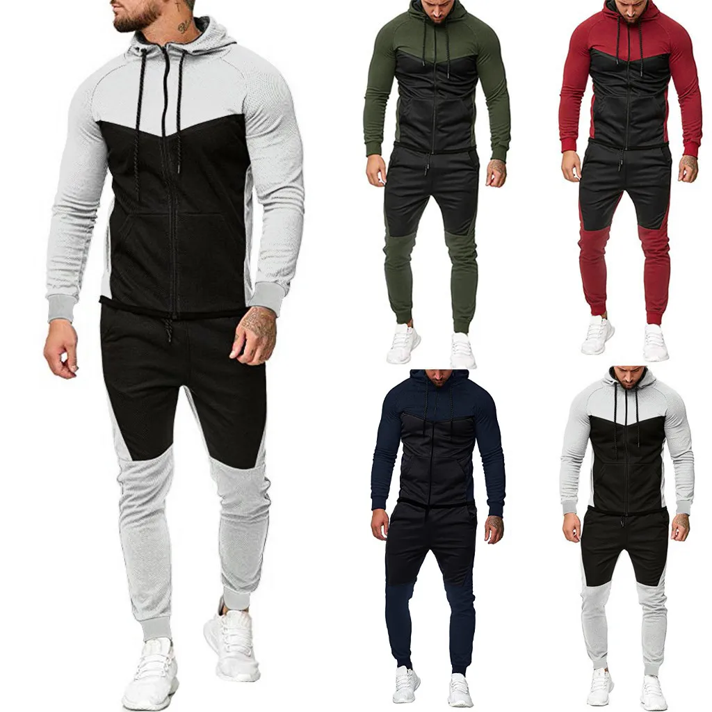 Mens Autumn Splicing Zipper Print Sweatshirt Top Pants Sets Sport Suit Tracksuit Mens Suit 46 Long Men Warm up Suits under 25
Mens Autumn Splicing Zipper Print Sweatshirt Top Pants Sets Sport Suit Tracksuit Mens Suit 46 Long Men Warm up Suits under 25