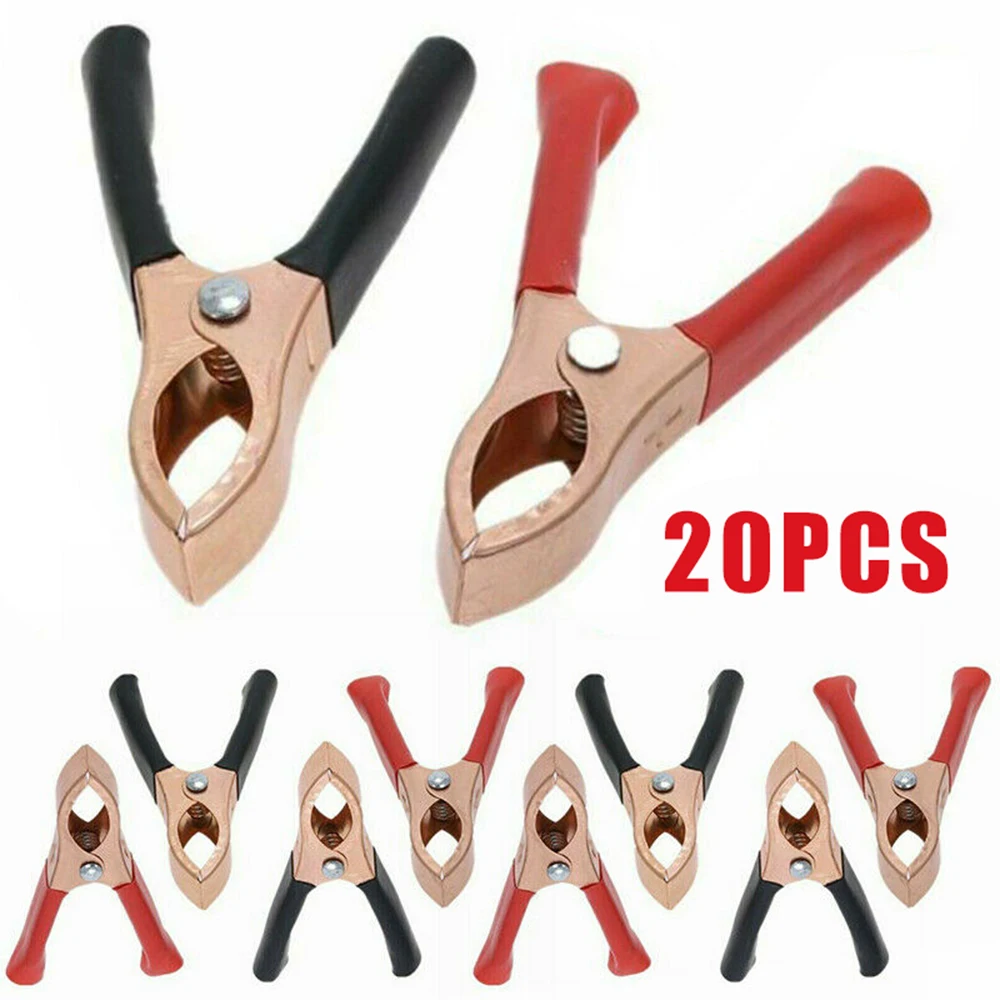 20 Pcs Alligator Clip 30A Car Battery Clip Cables Alligator Clips Battery Charger Clamp Mechanical Maintenance Repair Tools
20 Pcs Alligator Clip 30A Car Battery Clip Cables Alligator Clips Battery Charger Clamp Mechanical Maintenance Repair Tools