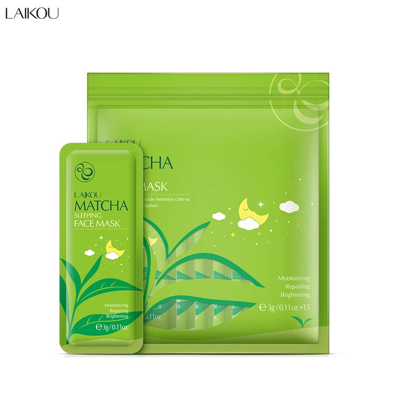 15Pcs Matcha Face Mask Sleeping Facial Mask Beauty Skin Care Moisturizing Skin Lightening Face Care
15Pcs Matcha Face Mask Sleeping Facial Mask Beauty Skin Care Moisturizing Skin Lightening Face Care