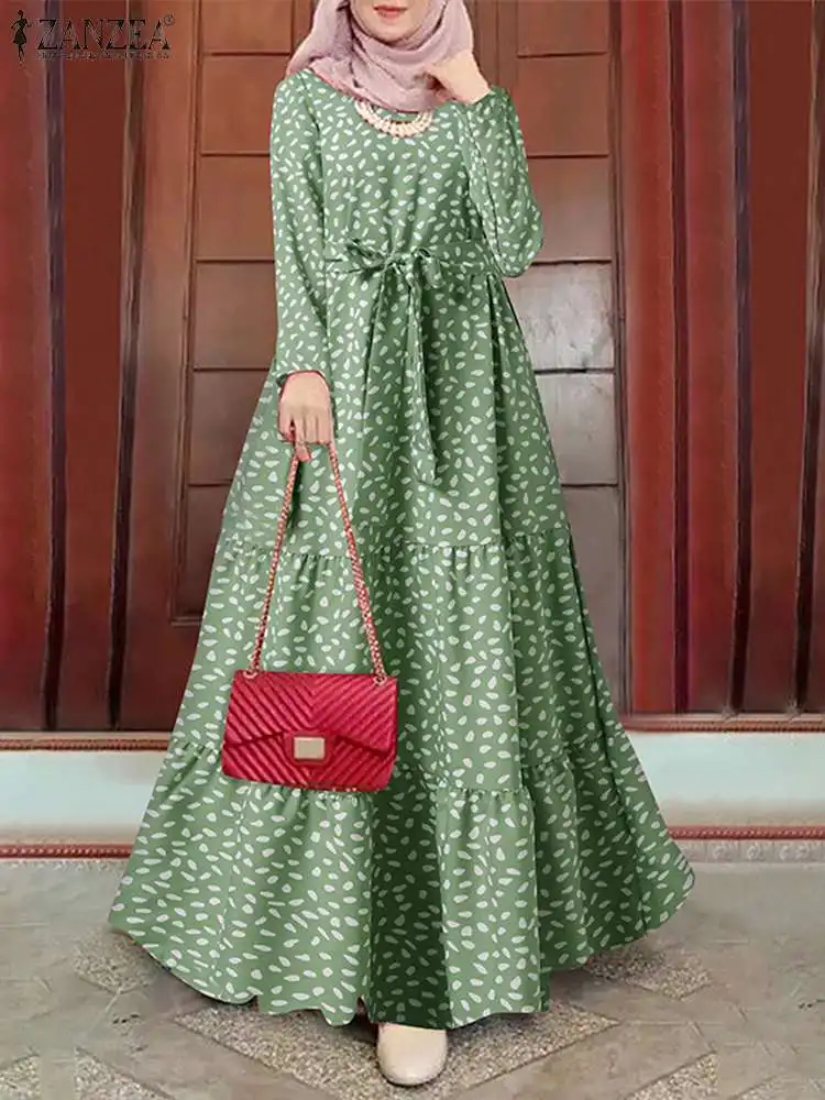 Muslim Floral Dress ZANZEA 2023 Women Print Sundress Kaftan Turkey Abaya Hijab Vestidos Belted Female Robe Femme Islam Clothing
Muslim Floral Dress ZANZEA 2023 Women Print Sundress Kaftan Turkey Abaya Hijab Vestidos Belted Female Robe Femme Islam Clothing