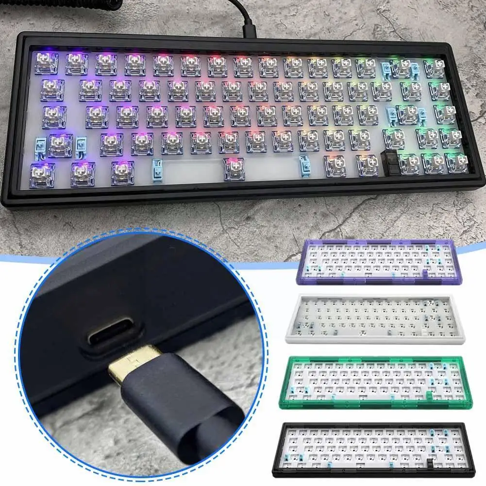 Комплект механической клавиатуры GAS67 Hot Swap, с прокладкой, Type-C RGB, совместимая подсветка ПК RGB для CHERRY Gater H2Y4
Комплект механической клавиатуры GAS67 Hot Swap, с прокладкой, Type-C RGB, совместимая подсветка ПК RGB для CHERRY Gater H2Y4
